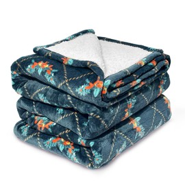 Marquess Heated Electric Blanket Full Size Soft Cozy Flannel Sherpa Electric Throw Blanket with 10 Heating Levels & 8 Hours Adjustable Timer (Green, Full)