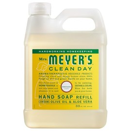 Mrs. Meyer’s Refill Jabón de Manos Líquido Honeysuckle, 975 ml | Repuesto Dulce con Aroma Natural a Miel | Fórmula Suave de Origen Vegetal | Ideal para Uso Diario | Sin Parabenos ni Crueldad Animal