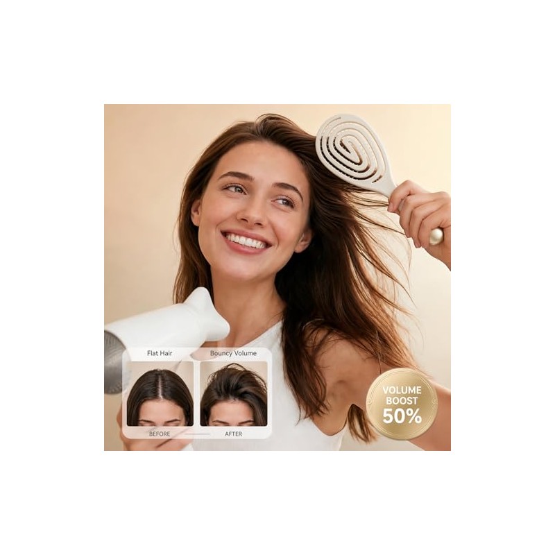 Cepillo desenredante ventilado para el cabello, ideal para mujeres y