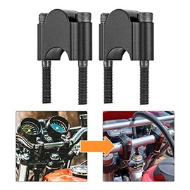 Dasen 7/8" Handlebar Riser 30mm Height Compatible with Motorcycle KLR650 ATV Dirt Bike Fit Kawasaki Fit Honda Black