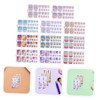 Gatuida 11pcs Glitter Toenail Stickers Rainbow Full Nail Wraps for