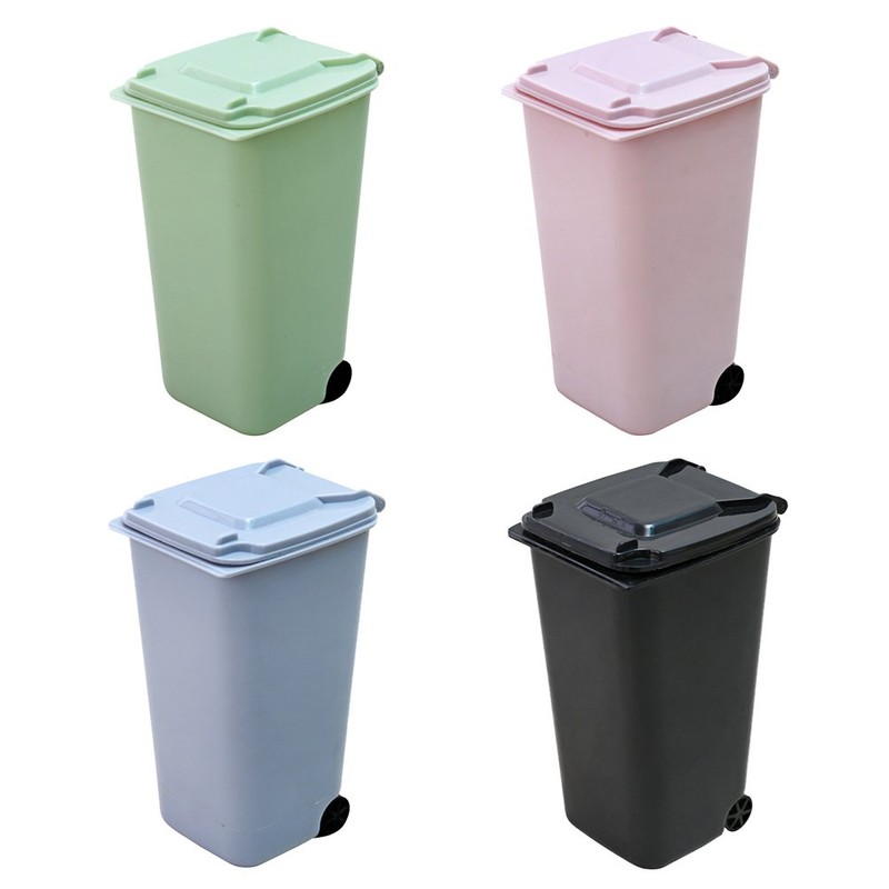 TOYMYTOY Office Trash Can, Desktop Mini Trash Bin, Garbage Bin