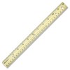 Westcott Hole Punched Wood Ruler English (in) and Metric (cm)