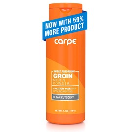 Polvo absorbente de sudor excesivo de la ingle (para hombres)  diseñado para la máxima absorción del sudor  libre de desorden y fricción, para evitar 