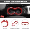CheroCar for Jeep Renegade Front Water Cup Holder Trim Interior