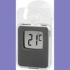 Grey Digital Window Thermometer for Indoor and Outdoor Use 7.5