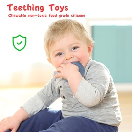 LEADSTAR Baby Stacking Toy, Baby Toy Motor Skills Toy Montessori Sensory Toy Building Blocks Nesting Circle Building Circle Teething Ring Gifts for 3 6 9 12 Months Baby Toddler Boys Girls