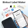 Binkuci P1 Label Maker Machine, Mini Bluetooth Label Printer, Phone