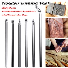 Woodturning Tools, Square Radius Reversible Plates, Carbide Turning Tools, Square Cutters, Interchangeable Carbide Turning Tools for Hollower Detailer, Rougher