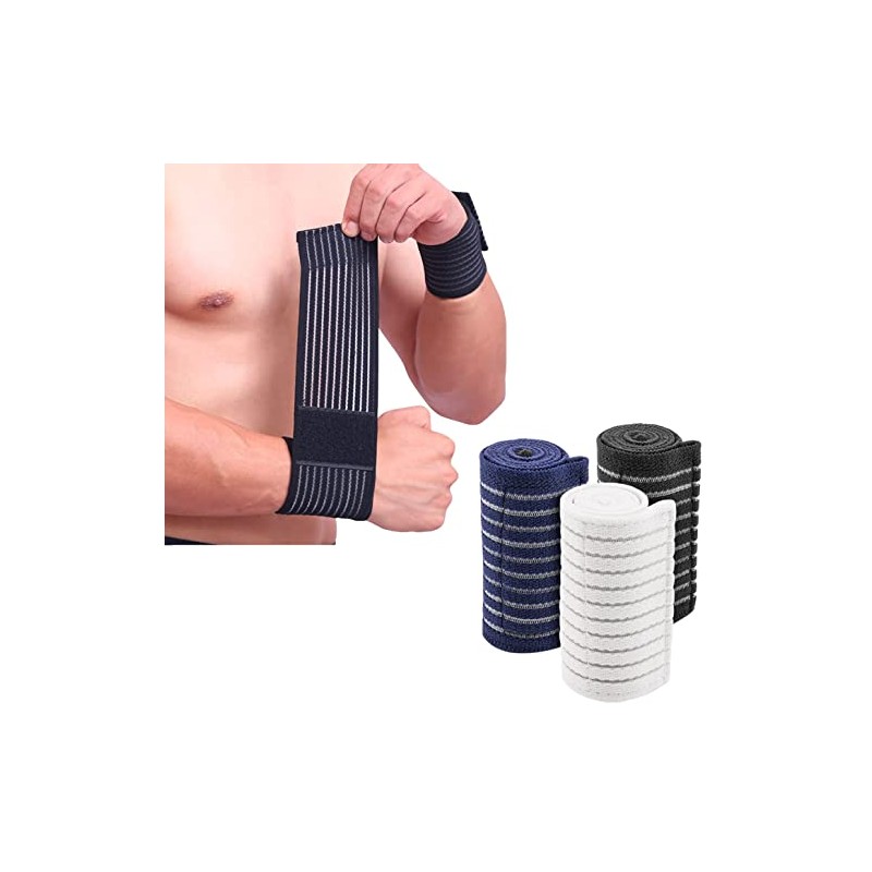 1 Pair Elastic Wrist Bandage with Velcro for Support and