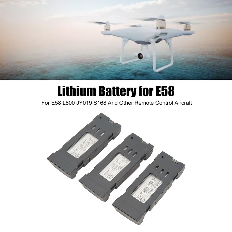 3pcs RC Plane Lithium Battery With 3 In 1 Charging