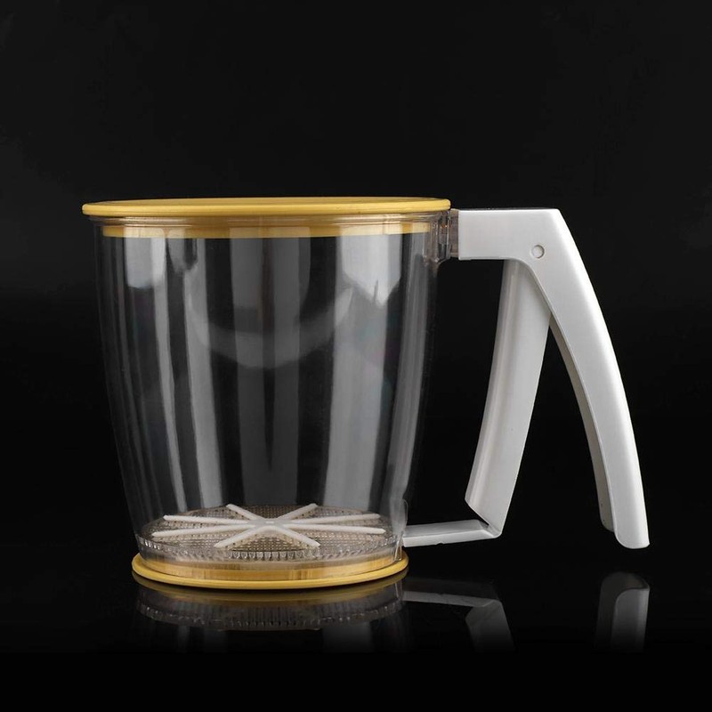 TOPINCN Flour Sieve Hand Bowl Flour Sieve Sieve Powder Flour