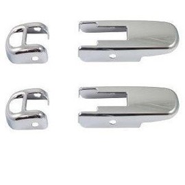 Avanzato Chrome Hood Latch Covers (4 Piece Set) Compatible with Hummer H2 or SUT 2003, 2004, 2005, 2006, 2007, 2008, 2009