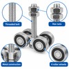 4-Wheel Sliding Door Roller for Wardrobes – Ceiling Track Trolley
