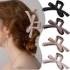 4 Pack Bow Claw Hair Clips, Large Non-Slip Clips for