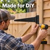 Black T-Shaped Gate Door Hinge – Heavy-Duty Triangle Strap Hinge