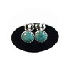 Chrysocolla Stud Earrings in Sterling Silver 6mm