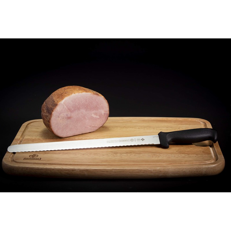 Mundial 5627-14E 14-Inch Serrated Edge Slicing Knife, Black