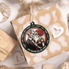 Artsy Woodsy Skull Couple Love Valentine's Day Suncatcher Ornament Christmas