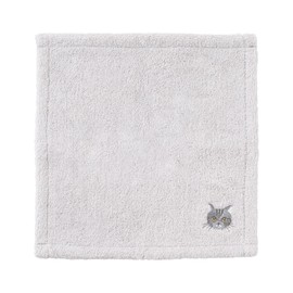 LIV HEART Handkerchief Towel "Nyankuchi" American Shorthair (Approx. 9.8 x 9.8 inches (25 x 25 cm)) Fluffy Gift Cat 33601-05