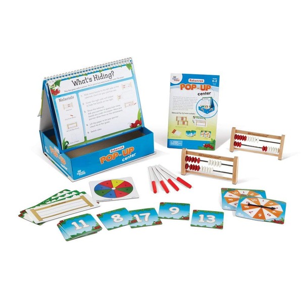 hand2mind Rekenrek Pop-Up Learning Activity Center, Math Games for Kids, Abacus for Kids Math, Math Manipulatives, Montessori Materials for Preschool, Kindergarten Homeschool Supplies