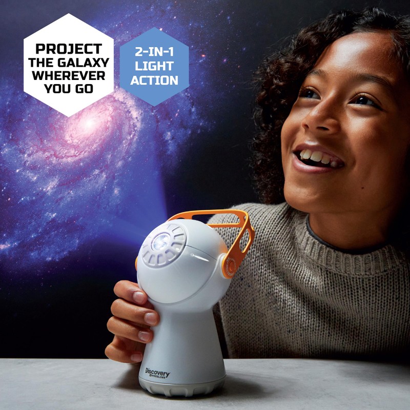 Discovery™ #Mindblown Grab & Go Galaxy Lantern Portable Planetarium Projector,