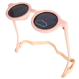 Vidsmow Kids Polarized Sunglasses for 6 Months to 3 Years, Flexible, Durable UV Protection Sunglasses with Adjustable Strap for Baby Boys and Girls, Cute Round Frame Design for Outdoor Activities