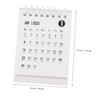 Ciieeo 4pcs Tiny Desk Calendar Mini Calendar Adorn Fresh Design