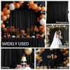 10x10FT Black Backdrop Curtains for Parties Wrinkle Free Black Curtains