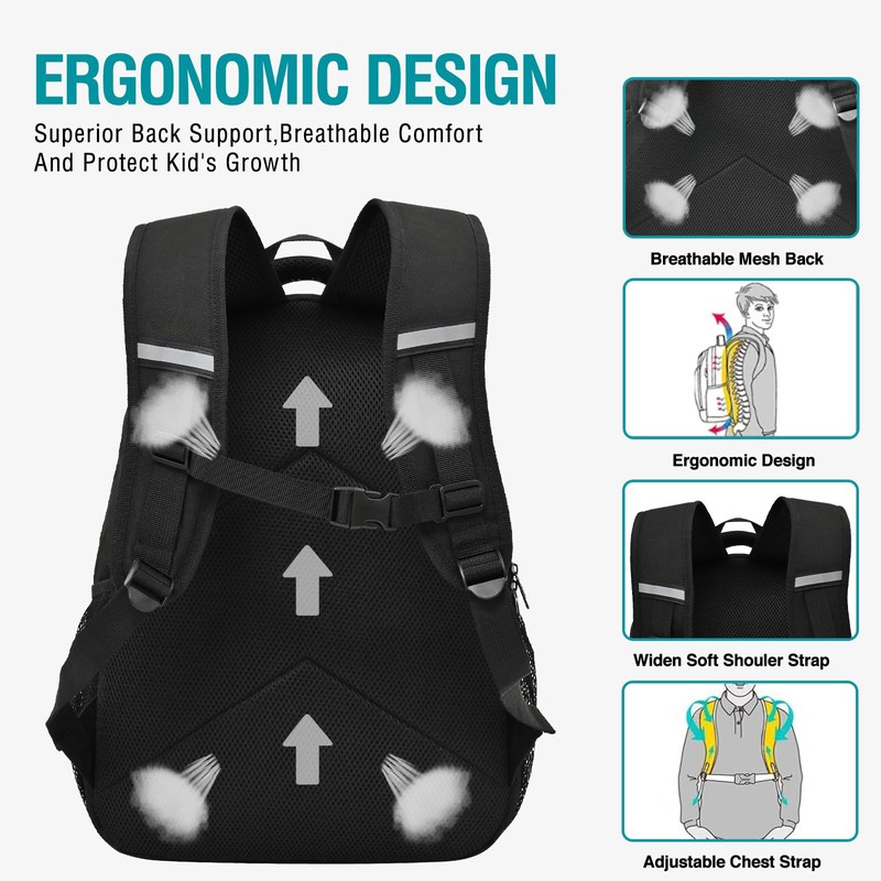 Beaulyn School Backpack For Boys Kids Game School Bag Middle