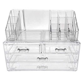 OnDisplay 4 Drawer Tiered Acrylic Cosmetic/Jewelry Organizer