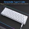 DIERYA 60% Mechanical Keyboard, DK61se Wired Gaming Keyboard with Blue