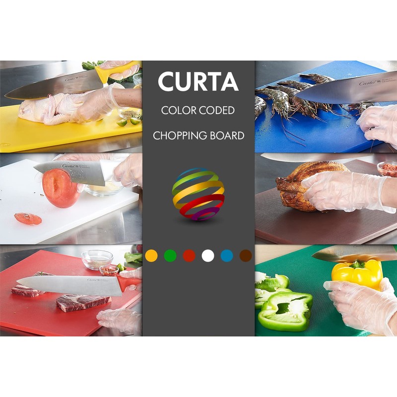 CURTA 4-Pack Cutting Boards for Kitchen, 18" x 12" x