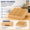 XICHENGSHIDAI 36-Slot Classroom Cell Phone Holder, Wooden Organizer
