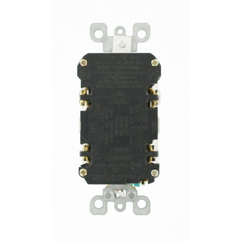 Leviton GFNT1-3W Self-Test SmartlockPro Slim GFCI Non-Tamper-Resistant Receptacle with LED
