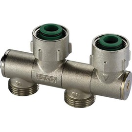 Simplex Variocon N Connection Valve with Cone Inserts for Valve Radiator G 3/4 Inch Male x G 3/4 Inch Female Thread - F12002