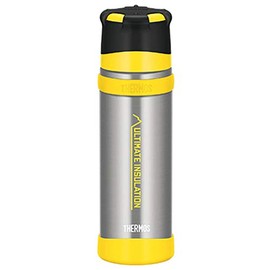THERMOS FFX-501 Yamasen Stainless Steel Bottle, 16.9 fl oz (500 ml), Clear Stainless Steel