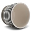 Napco Striped Black and White Ribbed 4 x 5 Inch