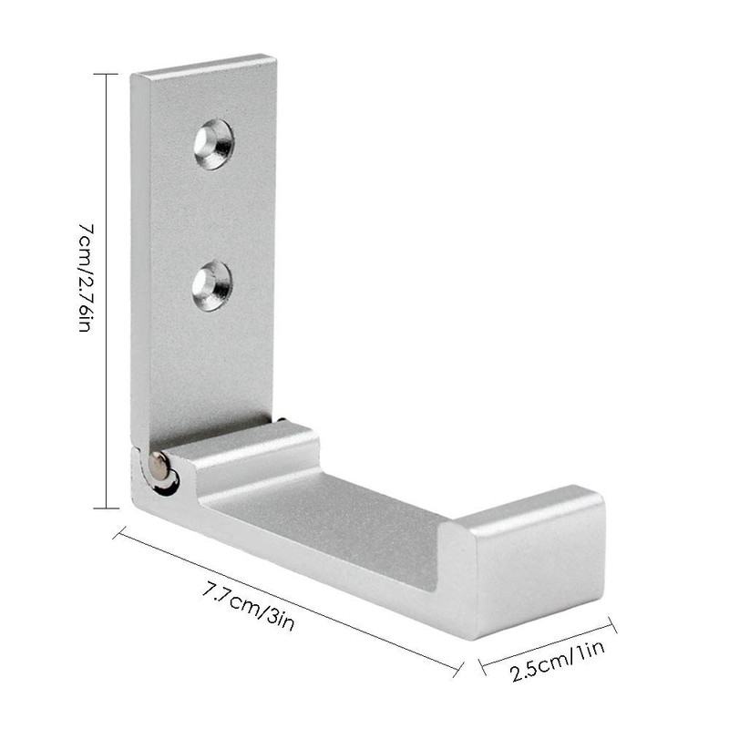 YOCZOX 3 PCS Foldable Wall Hook, Invisible Folding Aluminum Wall