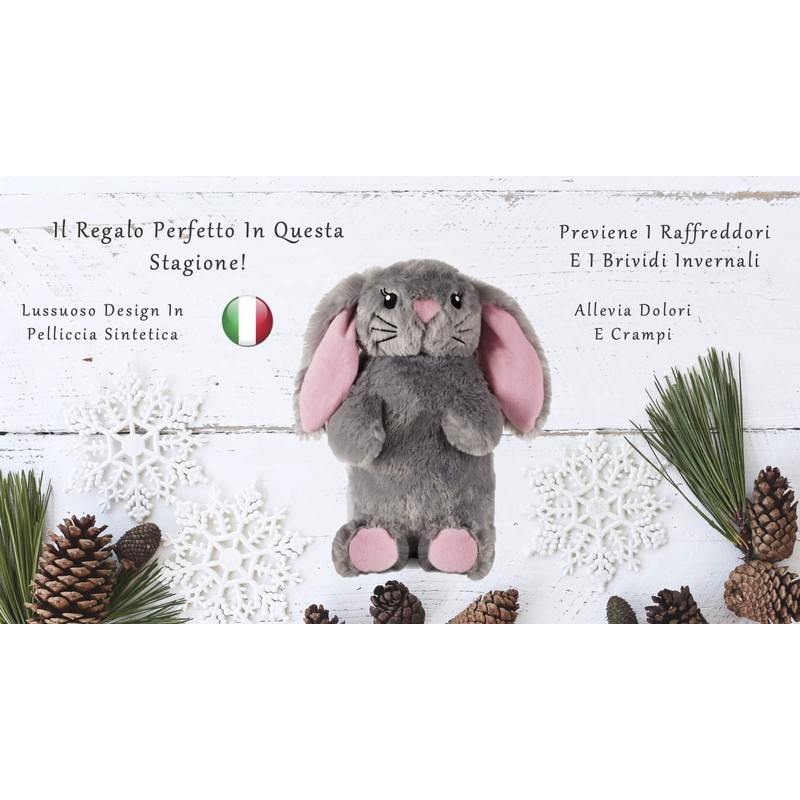 Cute, Fun & Cuddly Hot Water Bottle in Luxurious Faux