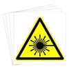 dealzEpic - Laser Hazard Caution Sign - Yellow Triangle Warning