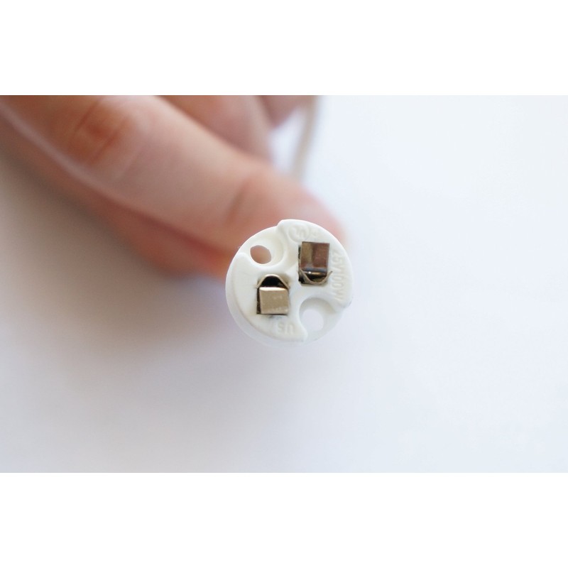 Mini Bi-Pin MR16 Socket Holder for Light Bulbs with Base