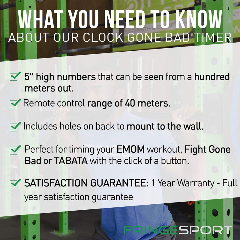 Clock Gone Bad Wall Timer with Remote, Easily Programmed for