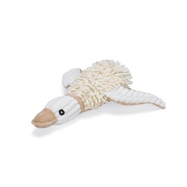 Beeztees Eco Ente Jago, Hundespielzeug, Fleece, 100% Recycled, Beige