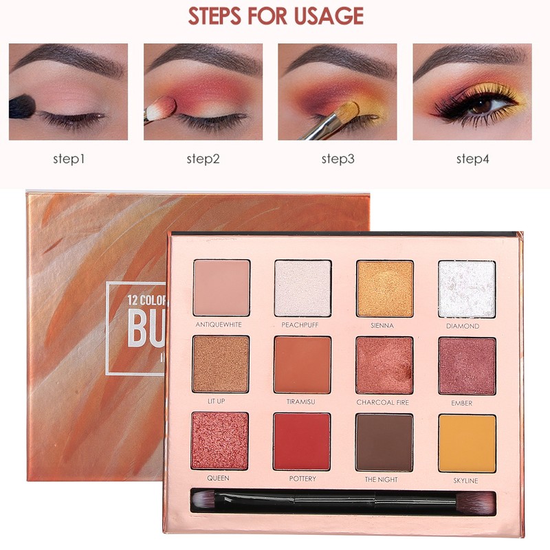 FOCALLURE Shining Matte Eye Shadow Palette Cosmetic Professional Waterproof Eyeshadow