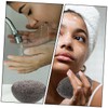 Baluue 4Pcs Half-Dome Konjac Facial Sponges Soft Exfoliating Face Cleansing