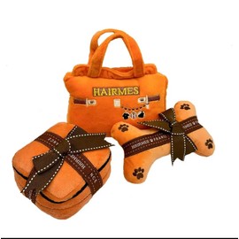 Hairmes Designer Bag Plush Dog Toy - Elevate Your Pup's Playtime with Luxury Style