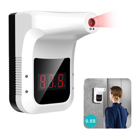 Wall Mounted Infrared Thermometer Non Contact Hanging Thermometer for Offices Shops Schools