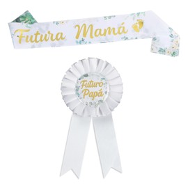 BETESSIN Baby Shower Decoration Set - Futura Mamá - Spanish Baby Shower Party Decoration for Expecting Parents