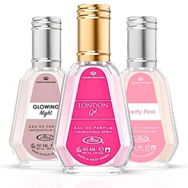 Al-Rehab London Girl, Glowing Night & Pretty Pink Eau De Parfum for Women 50ML (1.7 OZ) - Enchanting Trio Of Fruity, Floral & Velvety Scents - Women's Perfume That Exudes Luxury (Bundle)